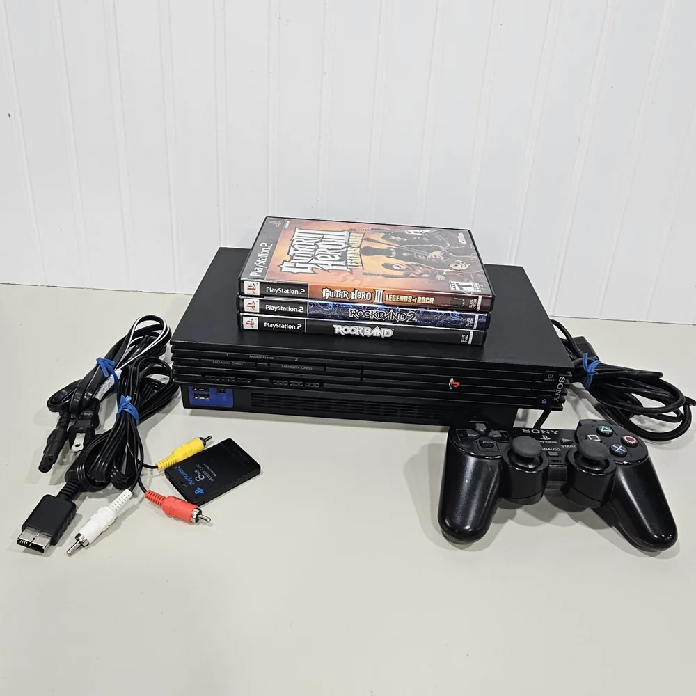 Sony PlayStation 2 Black Console Bundle
